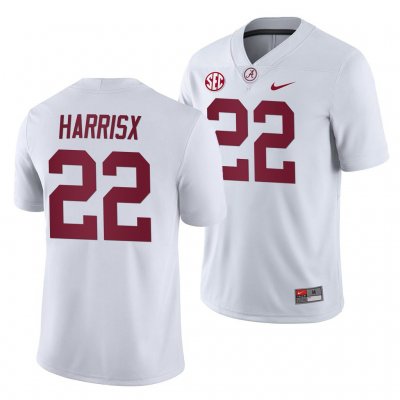 Men's Alabama Crimson Tide #22 Najee Harris White 2019 NCAA Away Game College Football Jersey 2403IHPN3